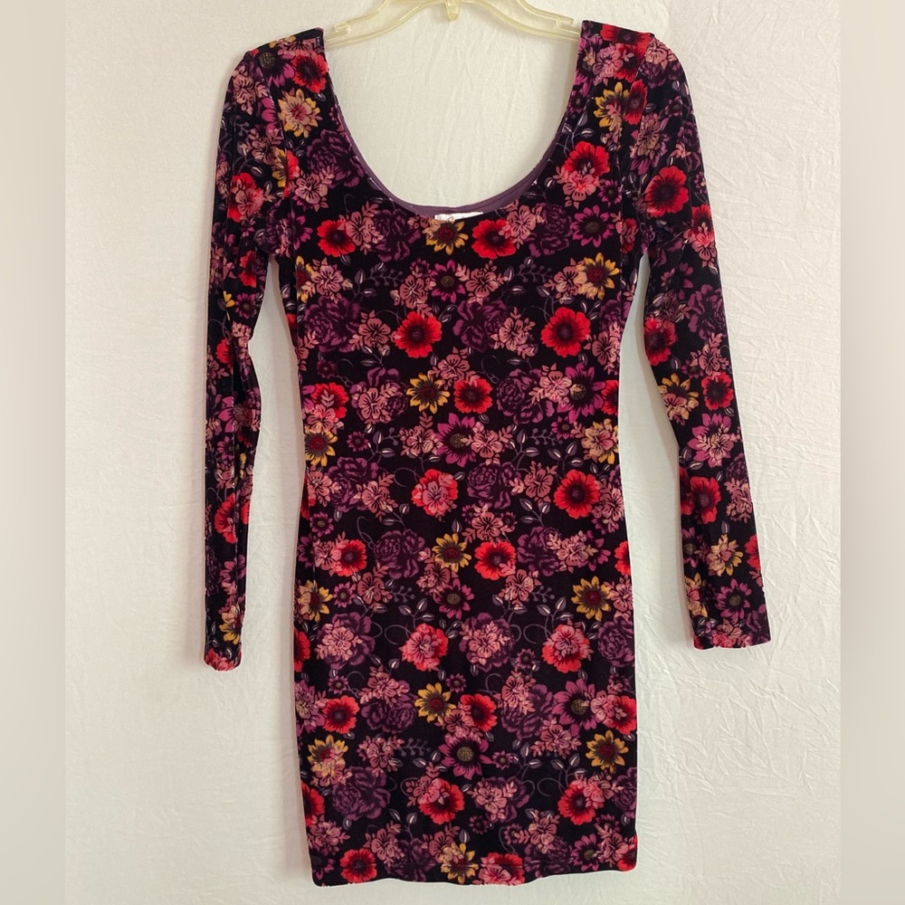 Velvet Floral Dress